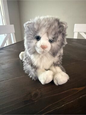 Douglas Shadow Grey White Cat Plush